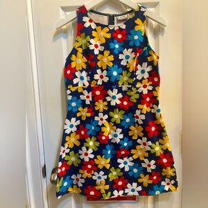 1970’s Floral Print Fit & Flare Sleeveless Sundress Size ~2 (See Measurements)